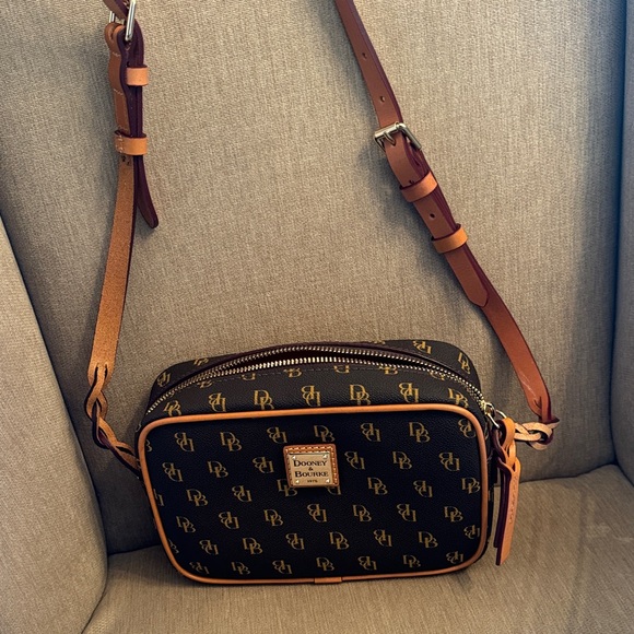Dooney & Bourke Black and Tan Belt Bag